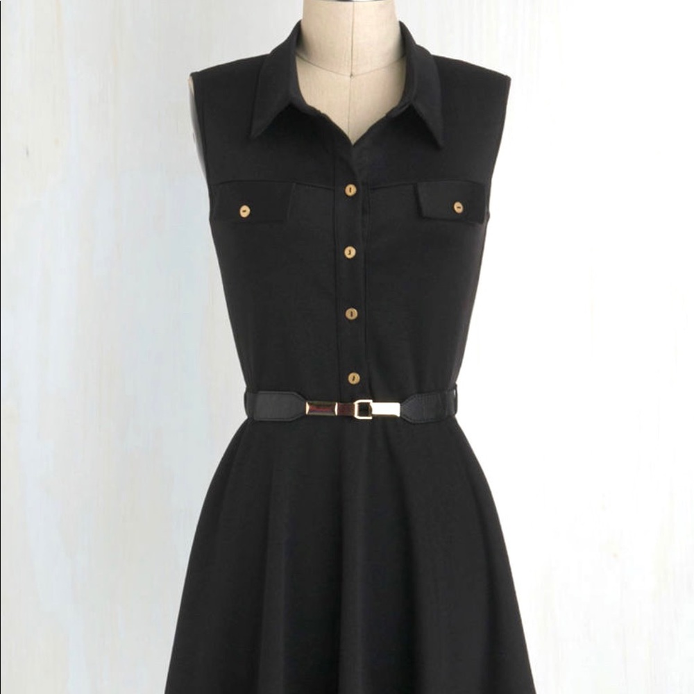 ModCloth Fit & Flare Shirt Dress